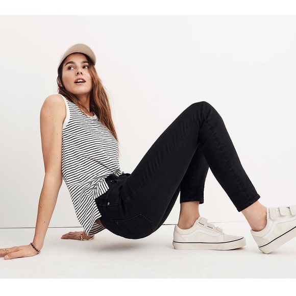 Madewell Denim - Madewell 9” High Rise Skinny Jeans Distressed